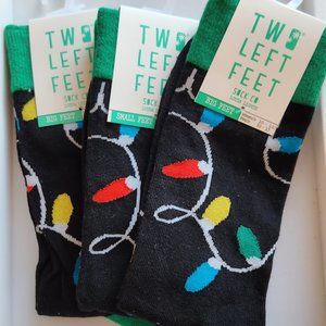 Two left feet 'Christmas light' socks